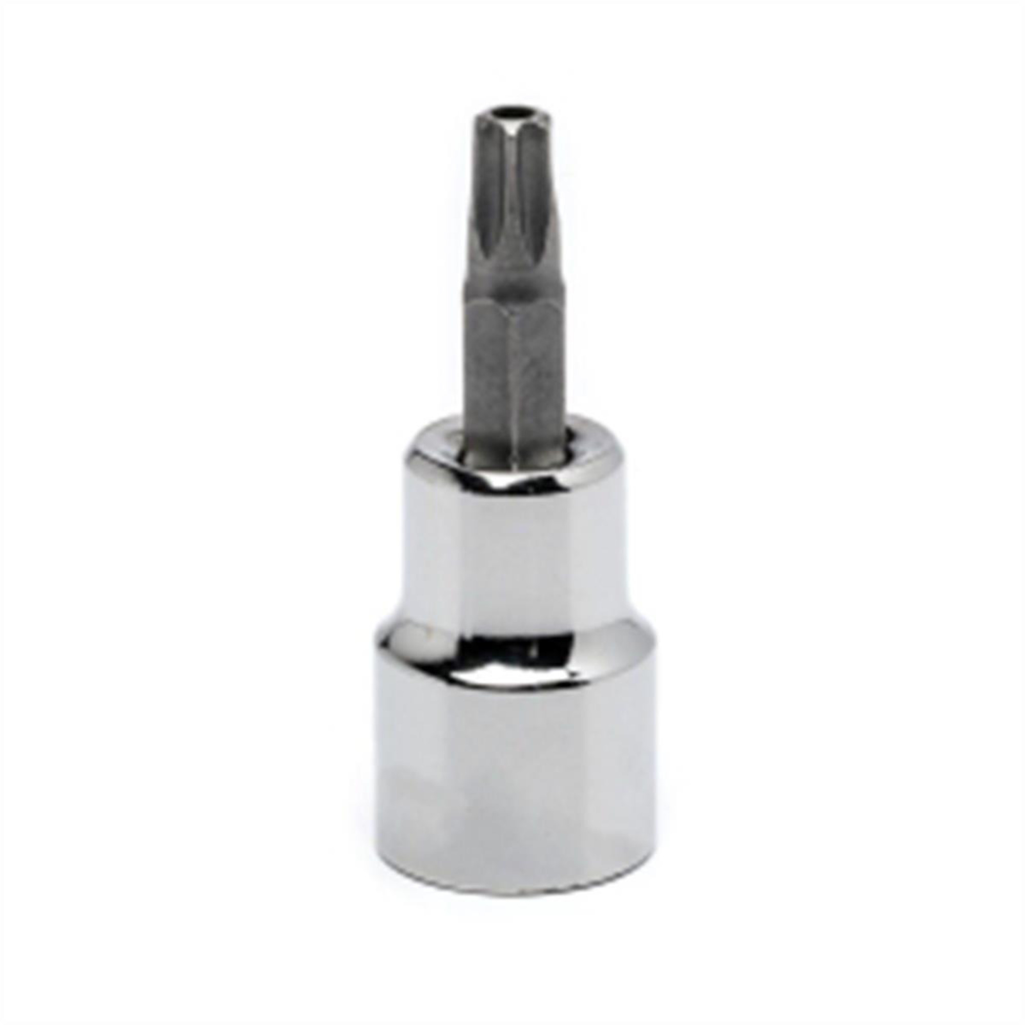 VIM Tools Tamper Proof Torx Bit — T15, S2 Steel, Satin Chrome Finish, Model# VIMPFC4TR15
